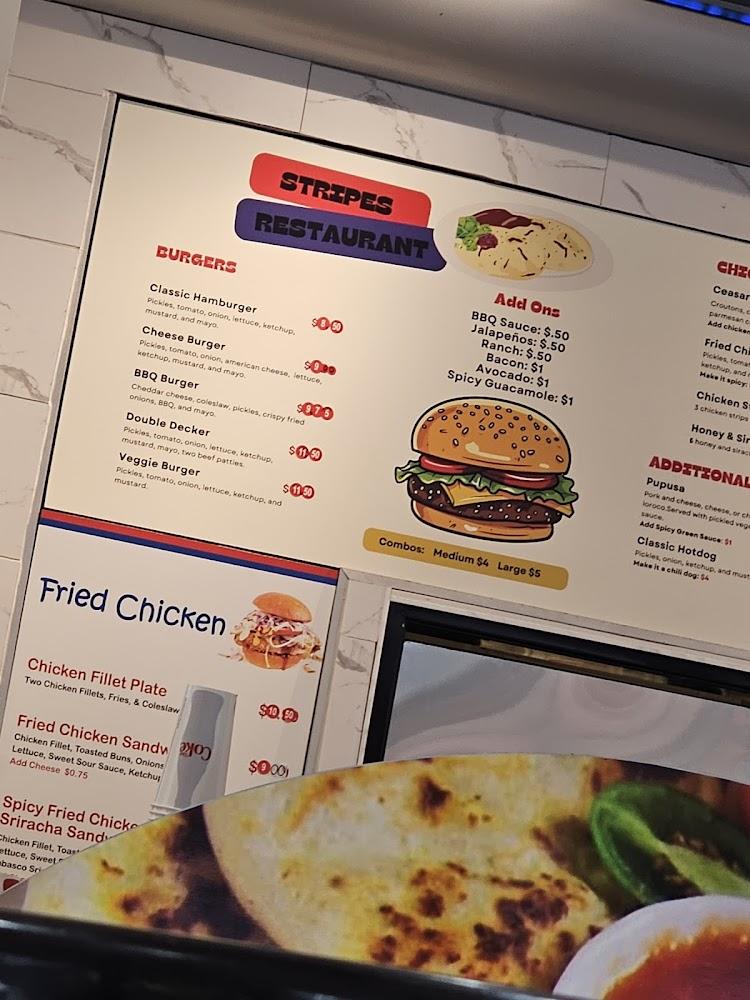 Stripes Restaurant Menu image 3